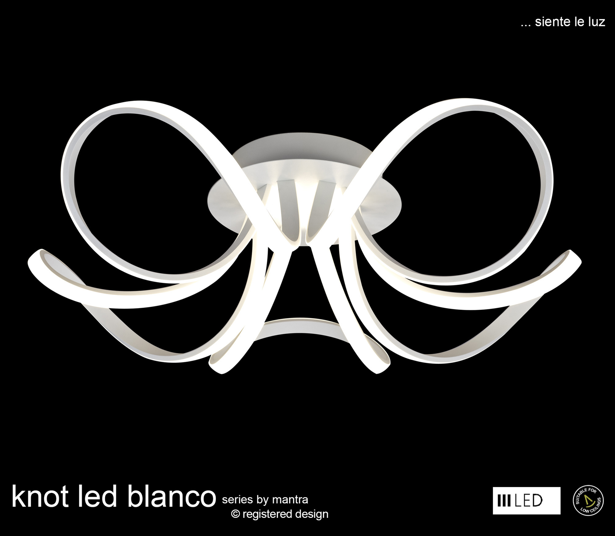 Knot Led Blanco Ceiling Lights Mantra Modern Ceiling Lights Knot Led Blanco Ceiling Lights Mantra Modern Ceiling Lights